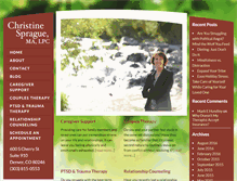 Tablet Screenshot of christinesprague.com